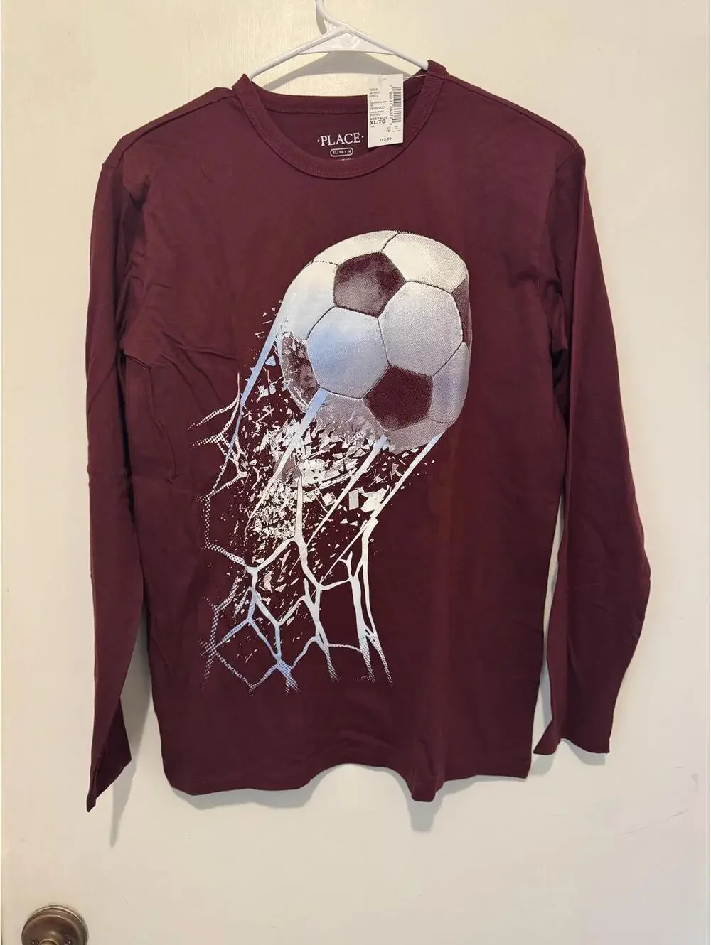 Children's Place Boys' Long Sleeve Sports Themed Graphic T-Shirts - 4 Pack XL